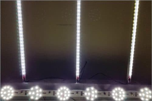 接近圆形mcpcb与7和5个led
