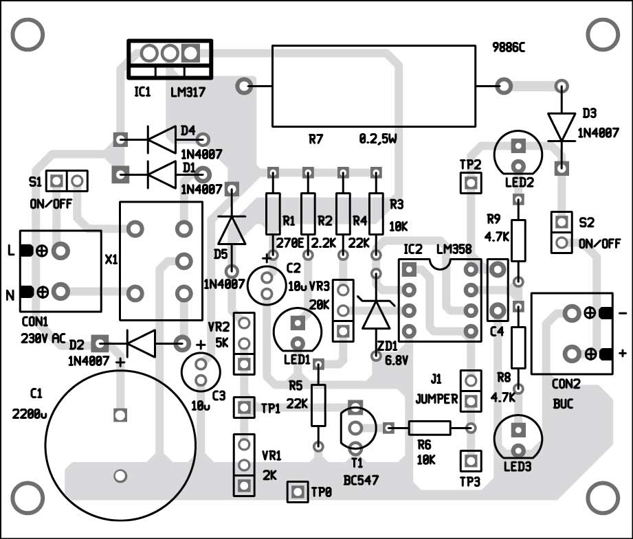图3:PCB组件布局图