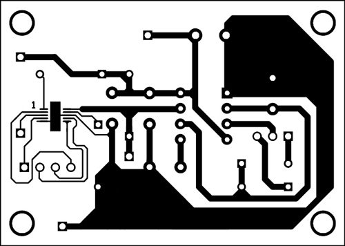 无刷直流电机驱动器的单面PCB